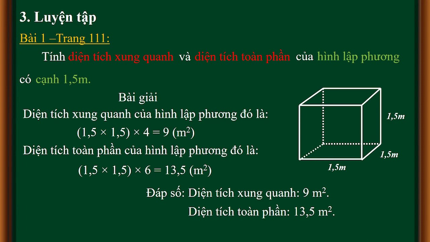 Công Thức Tính Diện Tích Toàn Phần của hình khối